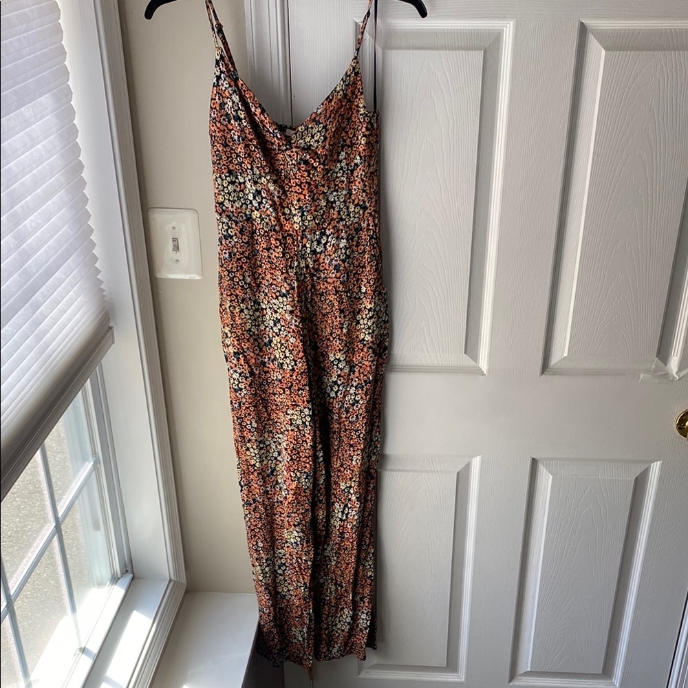 Floral Jumpsuit in Rust and Cream by Miami